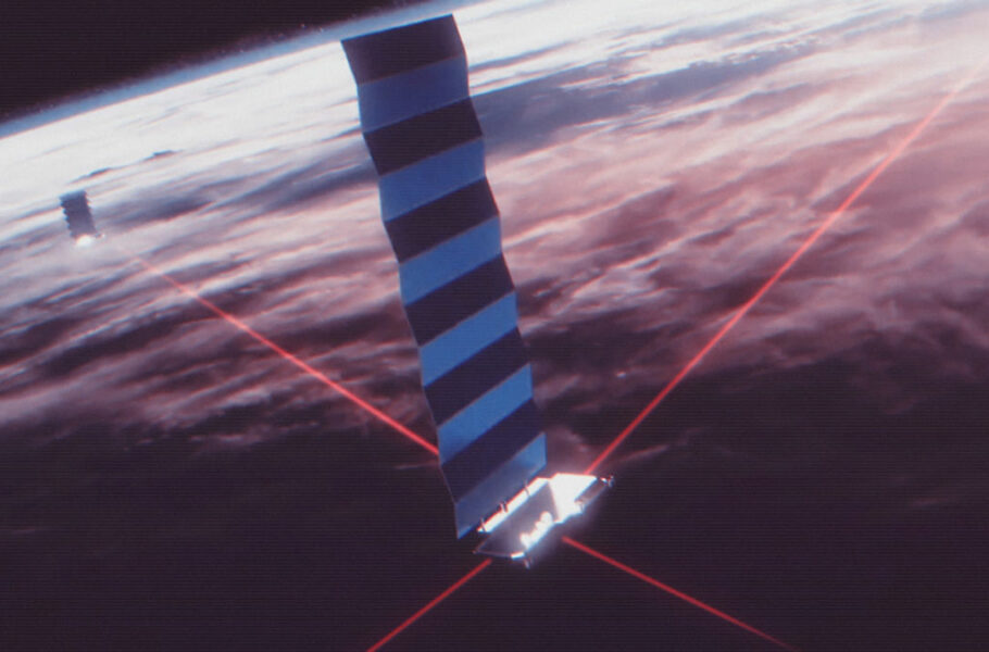 Starlink service with laser satellites